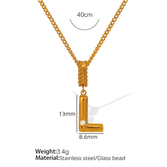 Wholesale 316L Stainless Steel Jewelry With Letters Numbers Text Pattern 18K Gold Plated For Women