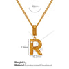Wholesale 316L Stainless Steel Jewelry With Letters Numbers Text Pattern 18K Gold Plated For Women