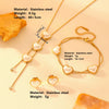 Wholesale Titanium Steel Jewelry With Love Heart Water Drop And Bell Patterns Box Chain Style For Women