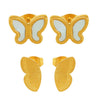 Wholesale 316L Stainless Steel 18K Gold Plated Butterfly Shape Animal Zodiac Style Earrings For Women