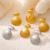 Wholesale 316L Stainless Steel 18K Gold Plated Geometric Stitching Shell Earrings For Women