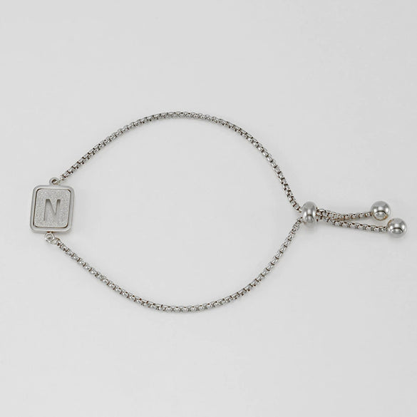 Wholesale 316L Stainless Steel Letter Bracelet For Women With Polishing Treatment