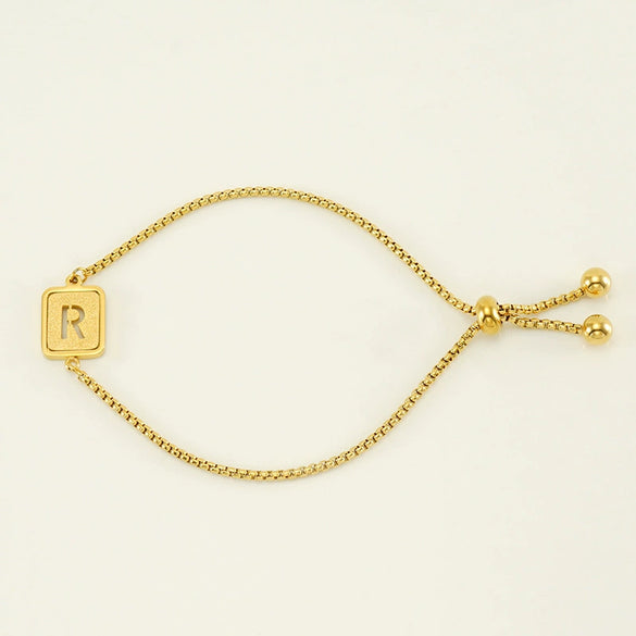 Wholesale 316L Stainless Steel Letter Bracelet For Women With Polishing Treatment