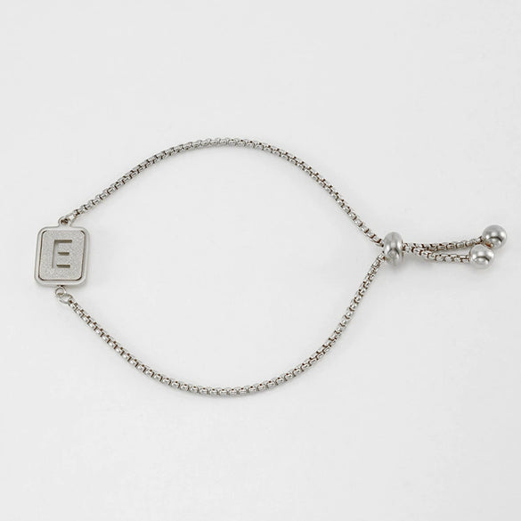 Wholesale 316L Stainless Steel Letter Bracelet For Women With Polishing Treatment