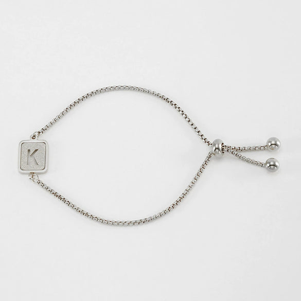 Wholesale 316L Stainless Steel Letter Bracelet For Women With Polishing Treatment