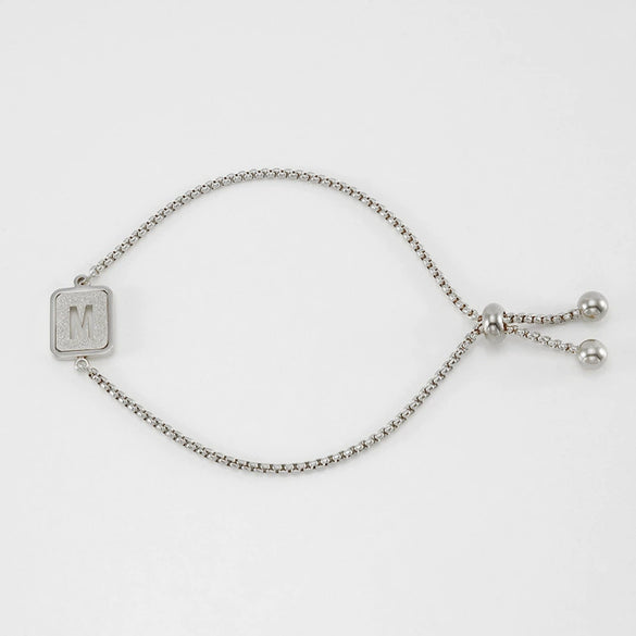 Wholesale 316L Stainless Steel Letter Bracelet For Women With Polishing Treatment