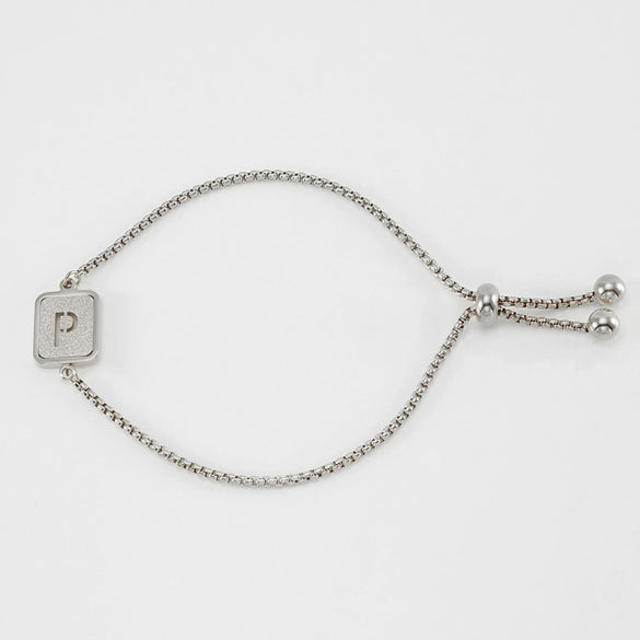 Wholesale 316L Stainless Steel Letter Bracelet For Women With Polishing Treatment