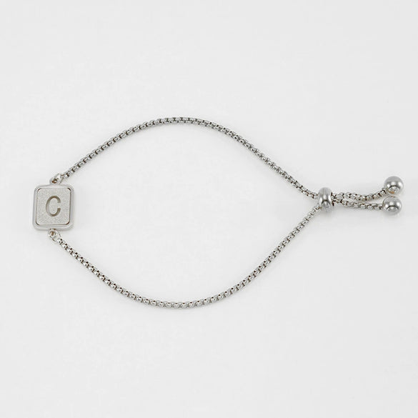 Wholesale 316L Stainless Steel Letter Bracelet For Women With Polishing Treatment