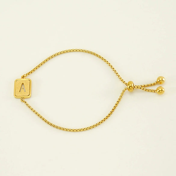 Wholesale 316L Stainless Steel Letter Bracelet For Women With Polishing Treatment