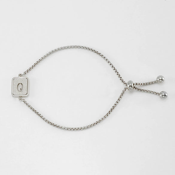 Wholesale 316L Stainless Steel Letter Bracelet For Women With Polishing Treatment