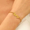 Wholesale Titanium Steel Letter Necklace For Women Goldplated Light Luxury Fashion