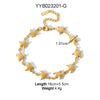 Wholesale Titanium Steel Love Drop Shaped Light Luxury Bracelet With Electroplating