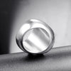 Wholesale Titanium Steel Men's Jewelry Geometric Anchor Ring Electroplated Punk Rock Style