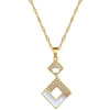 Wholesale Titanium Steel Microinlaid Jewelry Set With Geometric Pattern For Women Electroplated Design