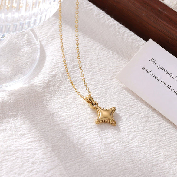 Wholesale Titanium Steel Mini Star Geometric Minimalist Pendant Jewelry Accessories For Women Electroplated O Chain Handmade Diy Materials