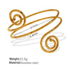 Wholesale 316L Stainless Steel Minimalist Geometric Electroplated Hoop Bracelet Jewelry