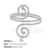 Wholesale 316L Stainless Steel Minimalist Geometric Electroplated Hoop Bracelet Jewelry