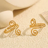 Wholesale 316L Stainless Steel Minimalist Geometric Electroplated Hoop Bracelet Jewelry