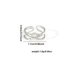 Wholesale Titanium Steel Multi Layer Ring Geometric Lines Disc Design With Letters Numbers Text Electroplated