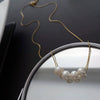Wholesale Titanium Steel Natural Pearl Necklace Geometric Light Luxury Niche Design For Women