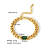 Wholesale Titanium Steel Necklace And Bracelet For Women 18K Goldplated Inlaid With White Stone Heart Drop Shape And Geometric Pattern Snake Bone Chain Inlaid Zircon Treatment