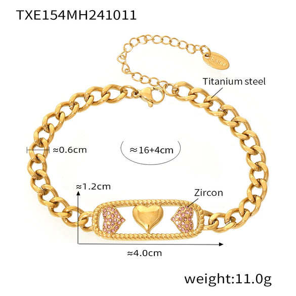 Wholesale Titanium Steel Necklace Bracelet Combination With Star Moon Lightning Pattern Pvd Electroplated Color Preservation Jewelry For Women