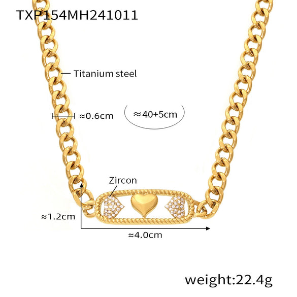 Wholesale Titanium Steel Necklace Bracelet Combination With Star Moon Lightning Pattern Pvd Electroplated Color Preservation Jewelry For Women