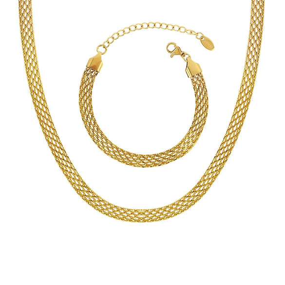 Wholesale 316L Stainless Steel Necklace Bracelet Suit With Stars Sun And Moon Clouds Universe Pattern Simple Style Electroplating