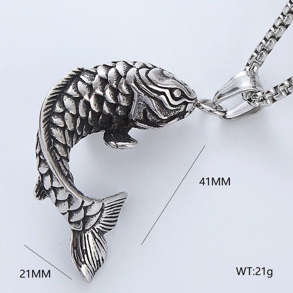 Wholesale Titanium Steel Necklace Men's Hip Hop Retro Geometric Pendant Polished