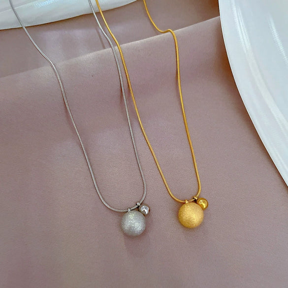 Wholesale Titanium Steel Necklace With Geometric Pattern And Electroplating Process For Unisex Cartoon And Flower Style