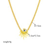 Wholesale Titanium Steel Necklace With Irregular Geometric Pendant And Electroplating Design