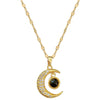 Wholesale Titanium Steel Necklace With Moon Projection And Geometric Design For Women