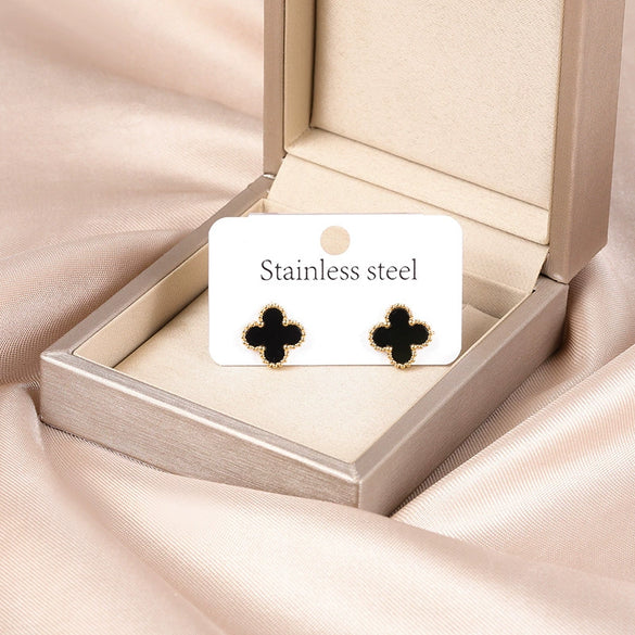 Wholesale Titanium Steel Nonfading Earrings With Geometric Pattern And Electroplating For Women