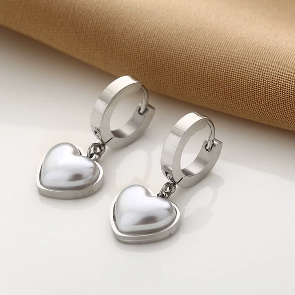 Wholesale Titanium Steel Nonfading Earrings With Geometric Pattern And Electroplating For Women