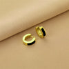 Wholesale Titanium Steel Nonfading Earrings With Geometric Pattern And Electroplating For Women