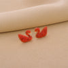 Wholesale Titanium Steel Nonfading Earrings With Geometric Pattern And Electroplating For Women
