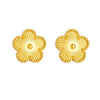 Wholesale Titanium Steel Nonfading Earrings With Geometric Pattern And Electroplating For Women