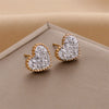 Wholesale Titanium Steel Nonfading Earrings With Geometric Pattern And Electroplating For Women