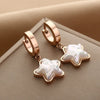Wholesale Titanium Steel Nonfading Earrings With Geometric Pattern And Electroplating For Women