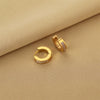 Wholesale Titanium Steel Nonfading Earrings With Geometric Pattern And Electroplating For Women