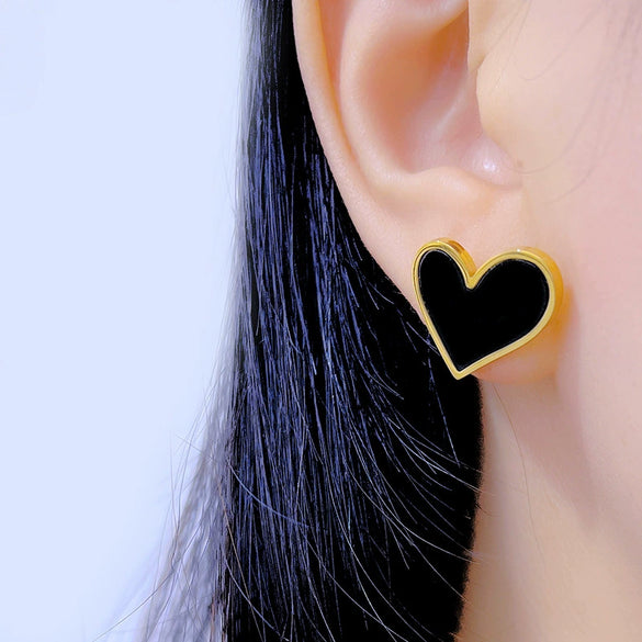 Wholesale Titanium Steel Nonfading Earrings With Geometric Pattern And Electroplating For Women