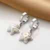 Wholesale Titanium Steel Nonfading Earrings With Geometric Pattern And Electroplating For Women