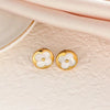 Wholesale Titanium Steel Nonfading Earrings With Geometric Pattern And Electroplating For Women
