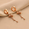 Wholesale Titanium Steel Nonfading Earrings With Geometric Pattern And Electroplating For Women