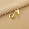 Wholesale Titanium Steel Nonfading Earrings With Geometric Pattern And Electroplating For Women