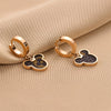 Wholesale Titanium Steel Nonfading Earrings With Geometric Pattern And Electroplating For Women