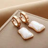 Wholesale Titanium Steel Nonfading Earrings With Geometric Pattern And Electroplating For Women
