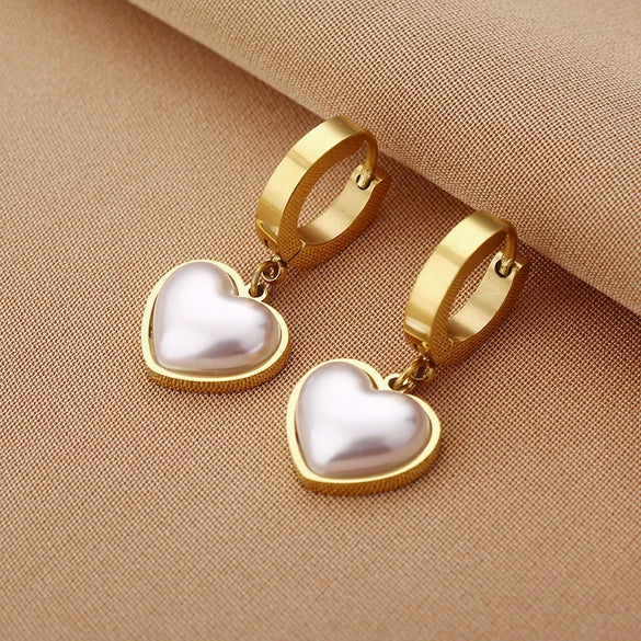 Wholesale Titanium Steel Nonfading Earrings With Geometric Pattern And Electroplating For Women
