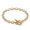 Wholesale Titanium Steel Ochain Bracelet With Geometric Cross And Electroplating Treatment