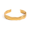 Wholesale Titanium Steel Open Bracelet With Geometric Style And Electroplating Treatment